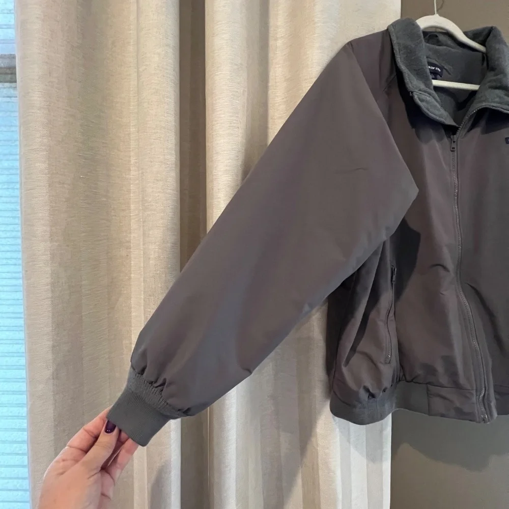 Lands' End Men's Gray Classic Squall Jacket, Waterproof, Windproof, Size XL